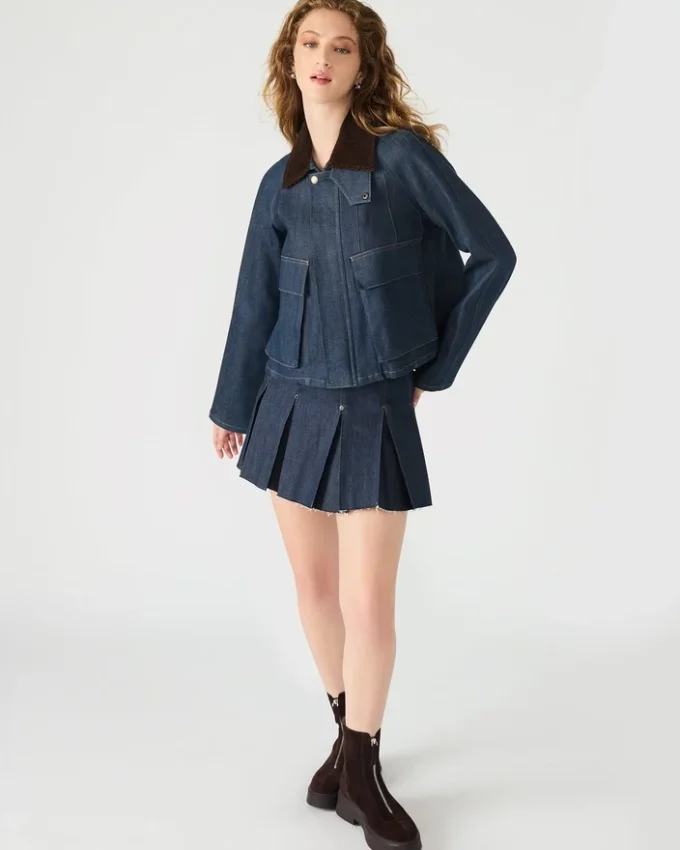 Veste Justina Barn Indigo foncé