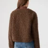 Veste Teddy marron