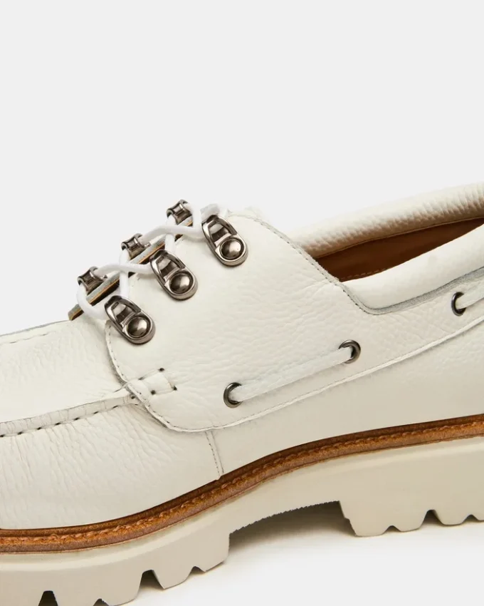 Victor en cuir blanc