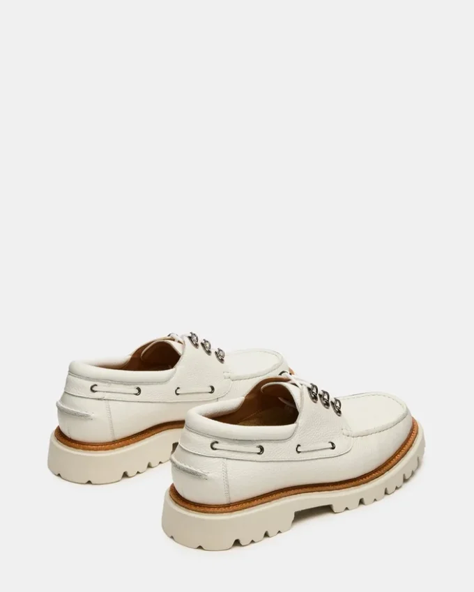 Victor en cuir blanc